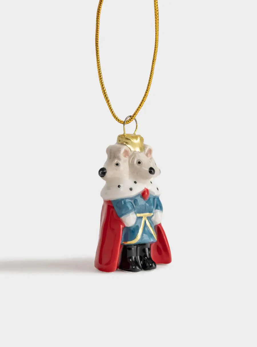 Игрушка елочная, 5 см, керамика D, Крысиный король, New Year ,image-1