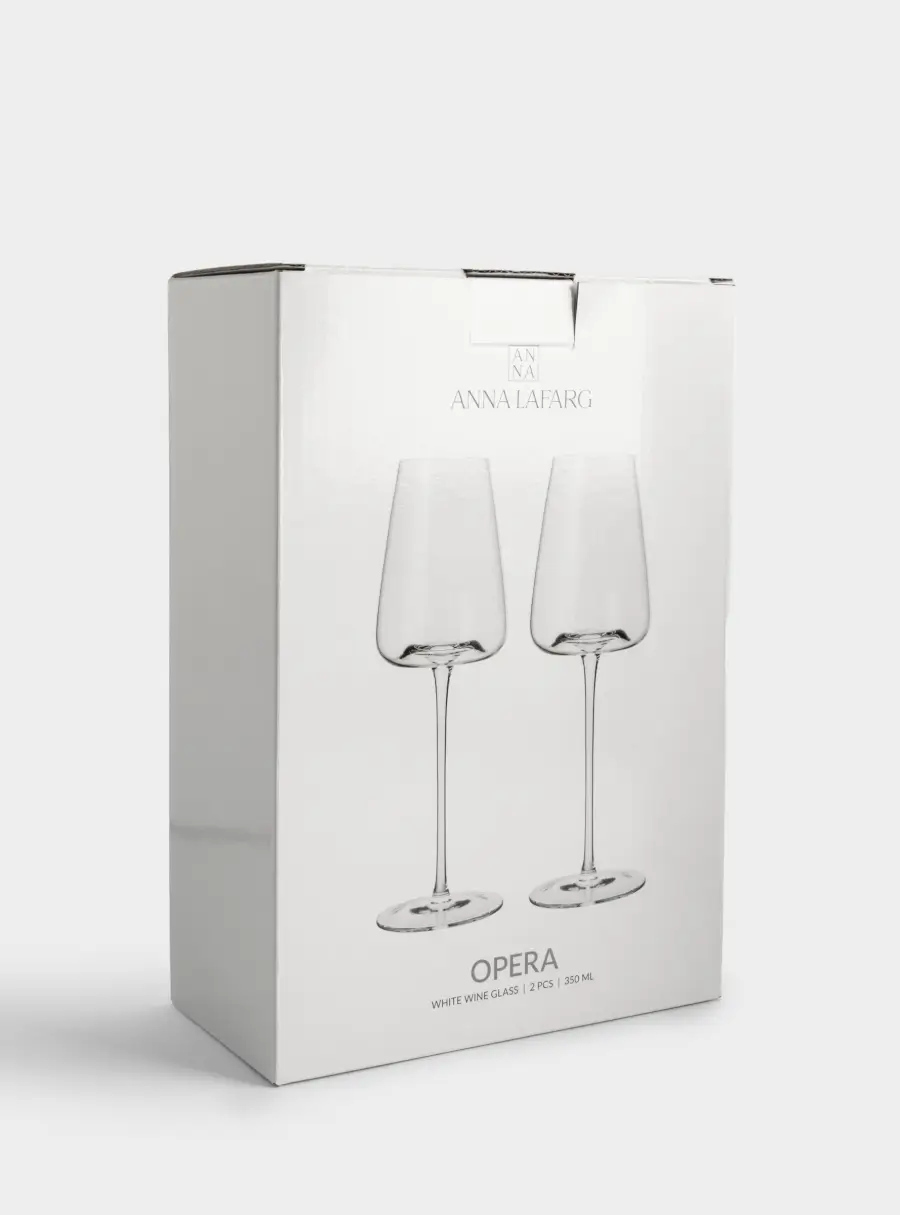 Бокал для белого вина, 350 мл, 2 шт, кристальное стекло, Opera, image-4