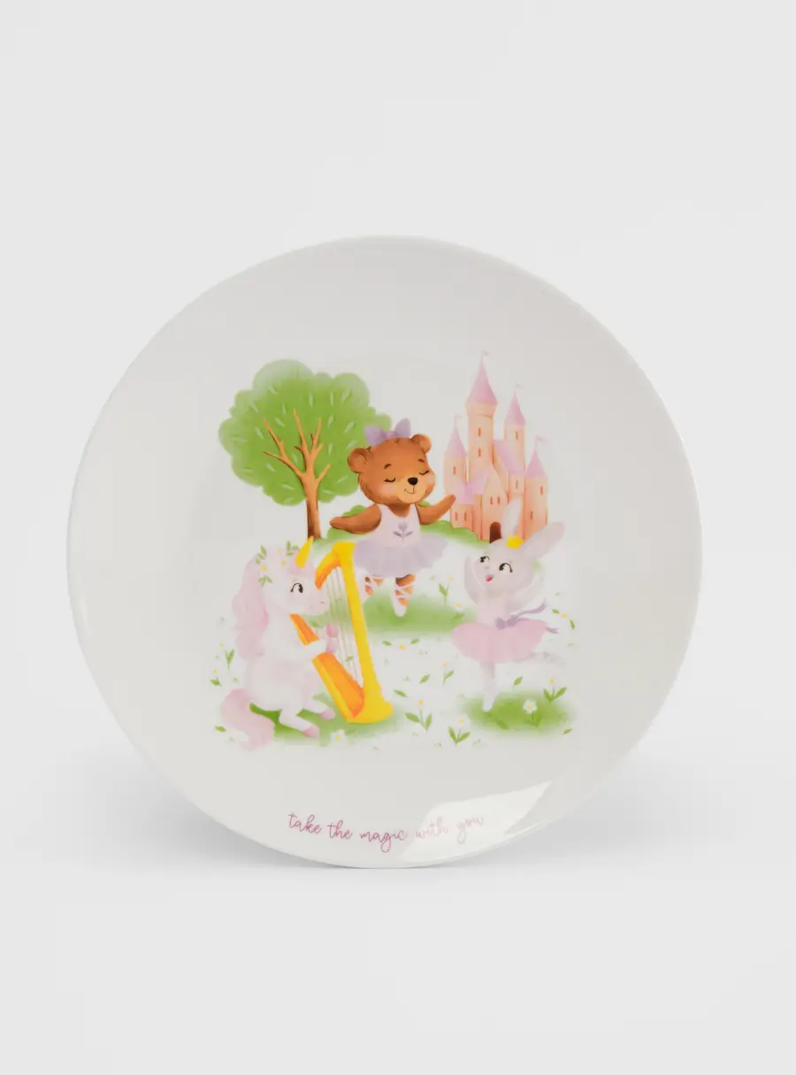 Набор посуды, детский, 1 перс, 3 пр, фарфор N, белый, Сказочные животные, Fabulous animals ,image-1