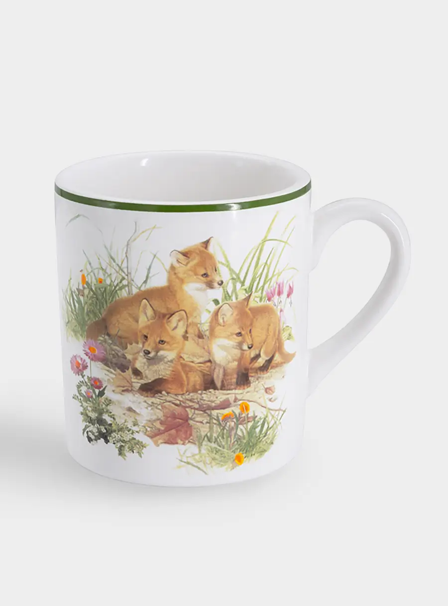 Набор, 3 пр, тарелка 18 см, салатник 13 см, кружка 200 мл, Лисята, image-5
