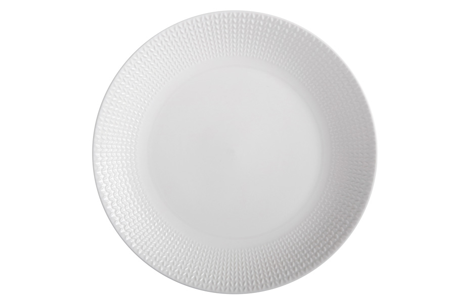 Тарелка обеденная Corallo, белая, 27 см
