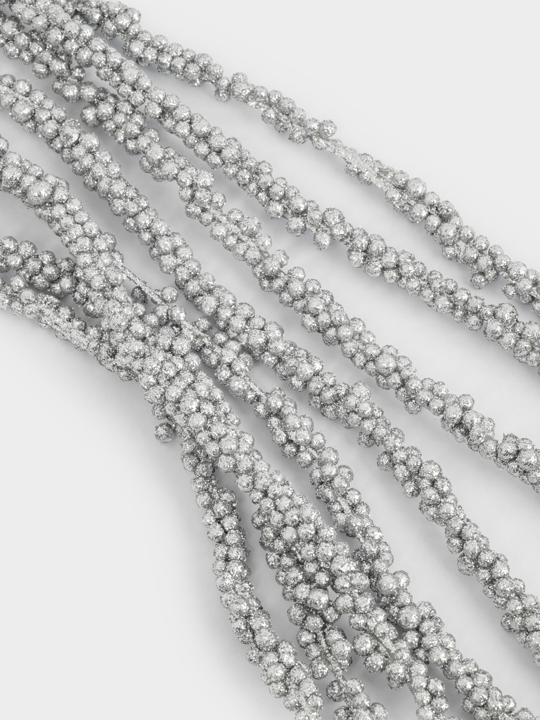 Ветка декоративная, 57 см, пластик/металл, Амарант, Interior silver, image-3