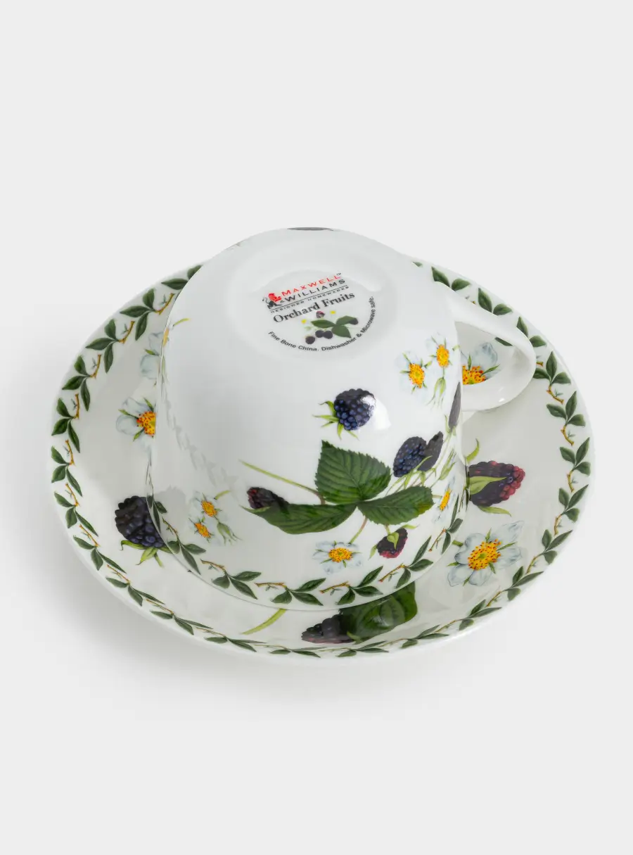 Пара чайная, 1 перс, 2 пр, 480 мл, фарфор F, белая, Ежевика,  Orchard Fruits, image-6