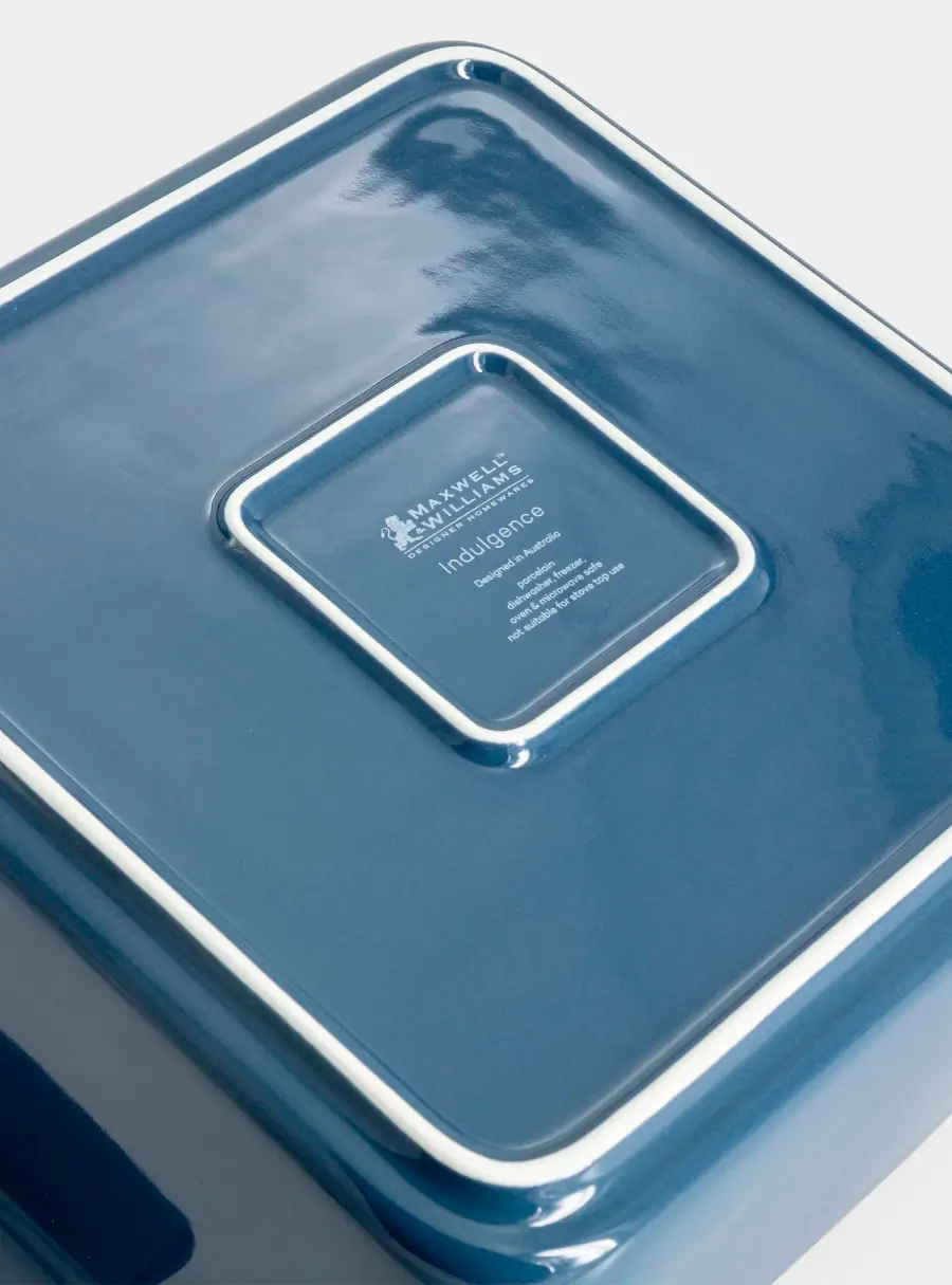 Форма для запекания, 24 см, фарфор P, квадратная, синяя, Indulgence, image-6