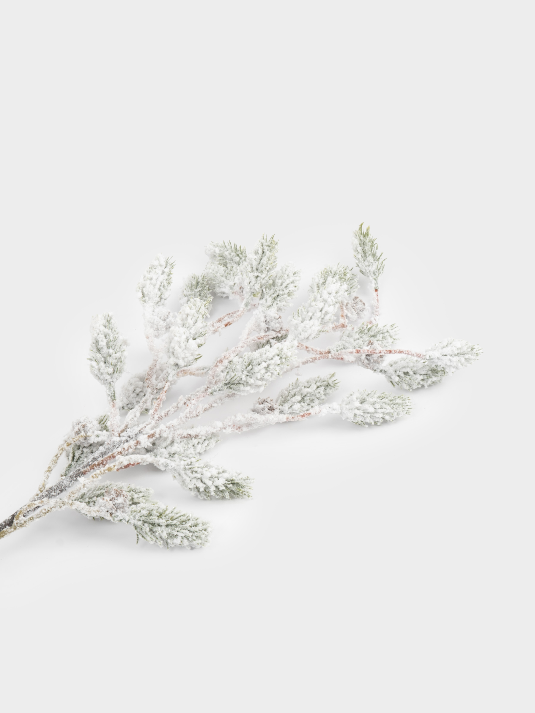 Ветка декоративная, 70 см, пластик, Заснеженная ветка, Interior natural, image-1