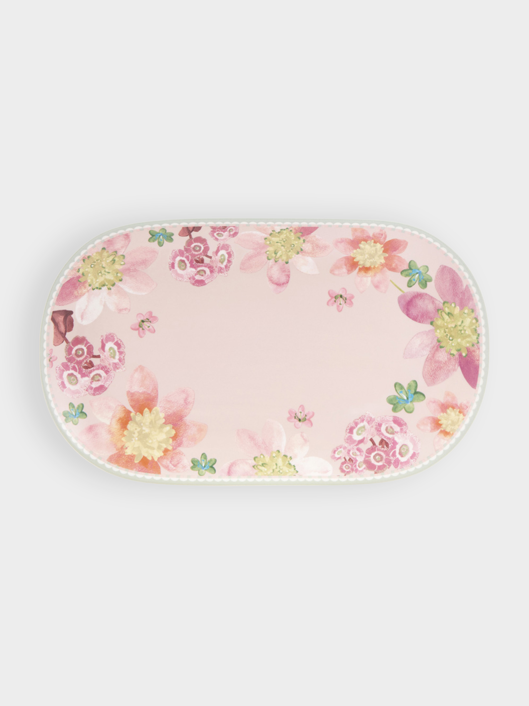 Блюдо, 37x23 см, овальное, розовое, Primula, image-0
