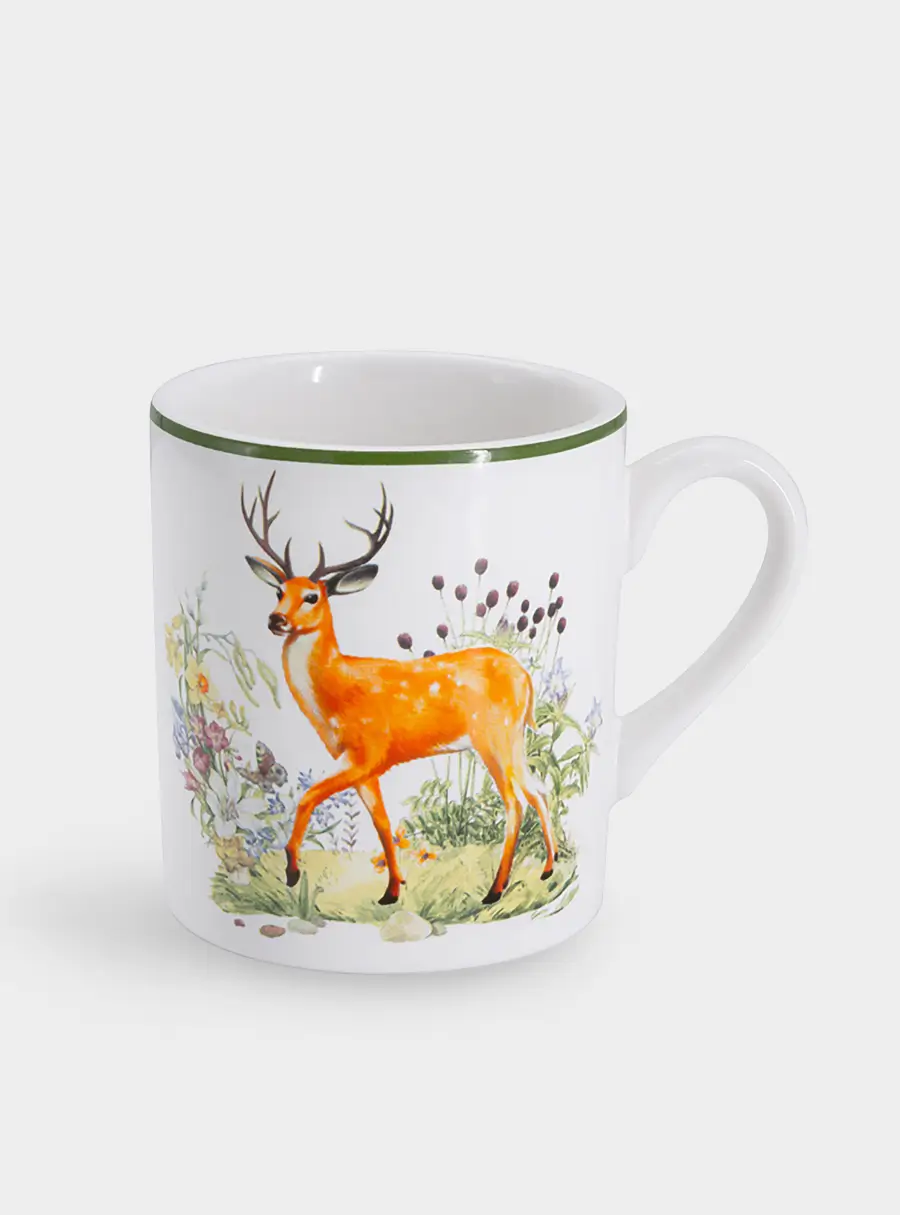 Набор, 3 пр, тарелка 18 см, салатник 13 см, кружка 200 мл, Олени, image-5