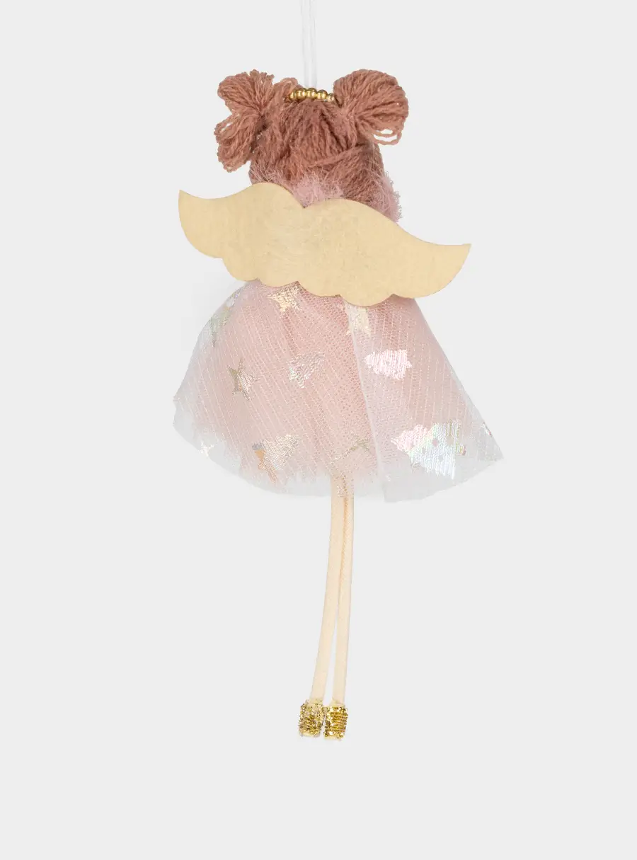 Игрушка елочная, 17 см, пенопласт/полиэстер, золотистая, Ангел, New year ,image-1