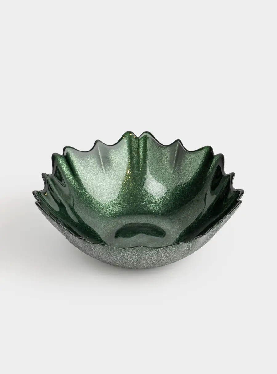 Салатник, 16х5 см, 450 мл, стекло, зеленый, Seville ,image-1