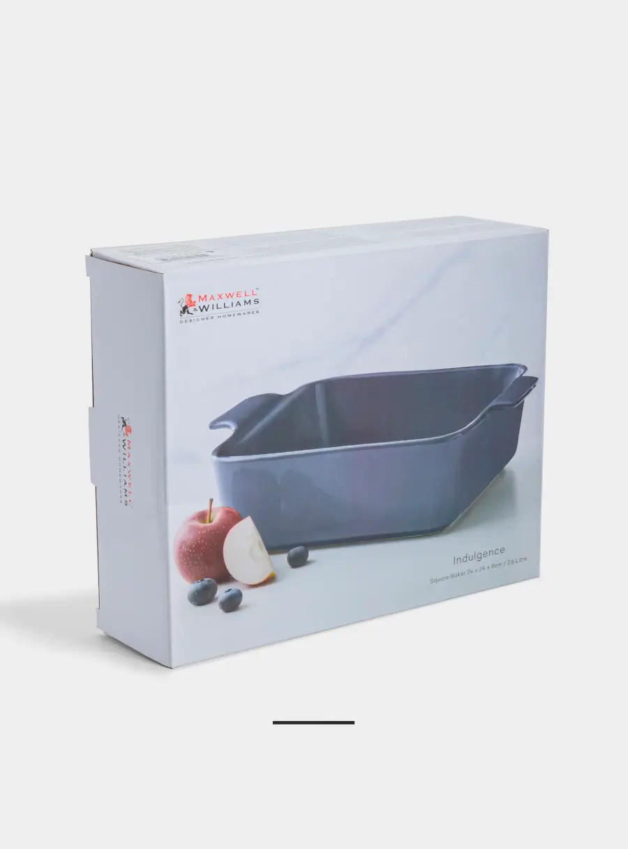 Форма для запекания, 24 см, фарфор P, квадратная, синяя, Indulgence, image-5