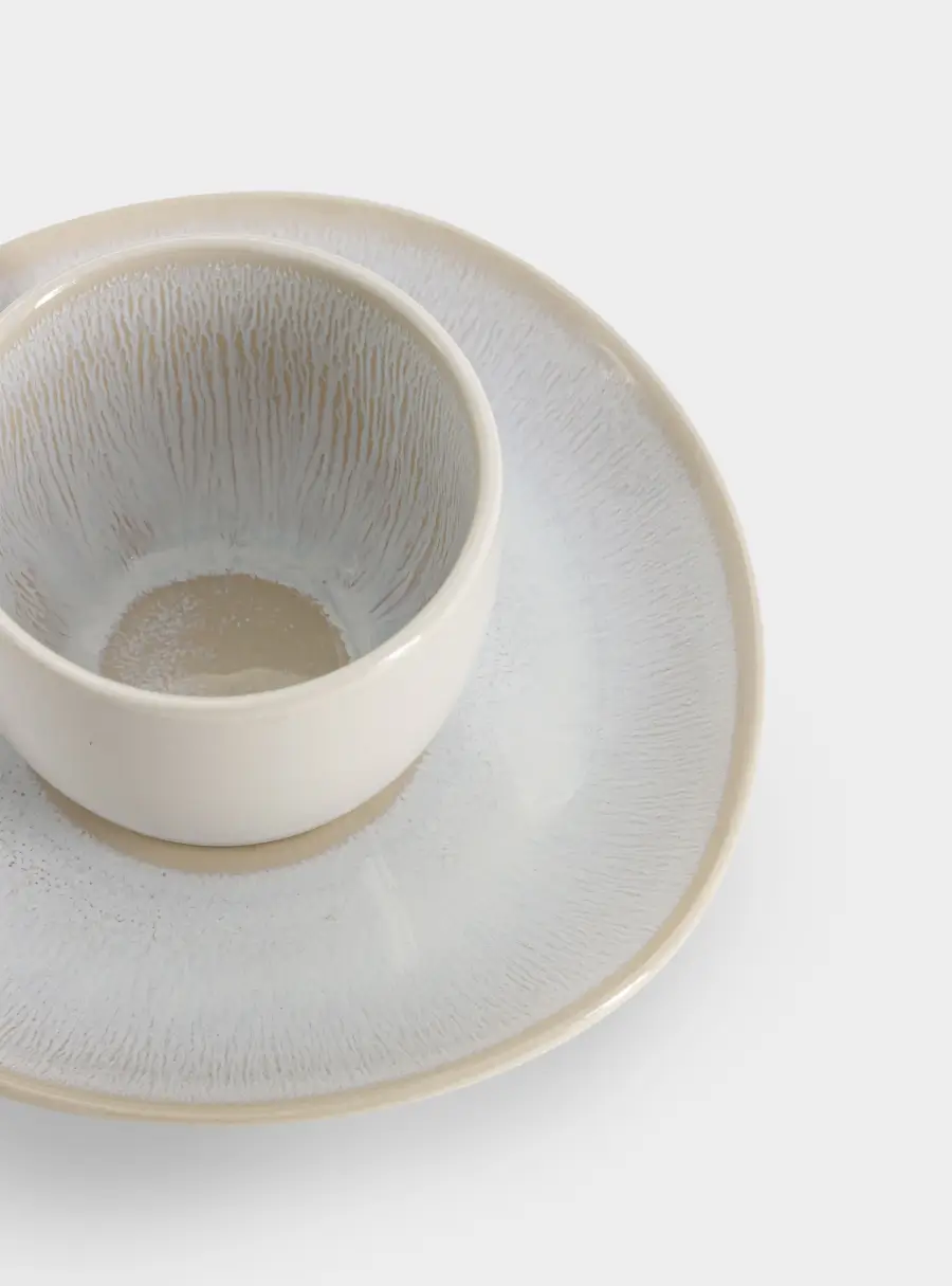 Пара кофейная, 1 перс, 2 пр, 90 мл, керамика, бежевая, в крапинку, North Organic, image-4