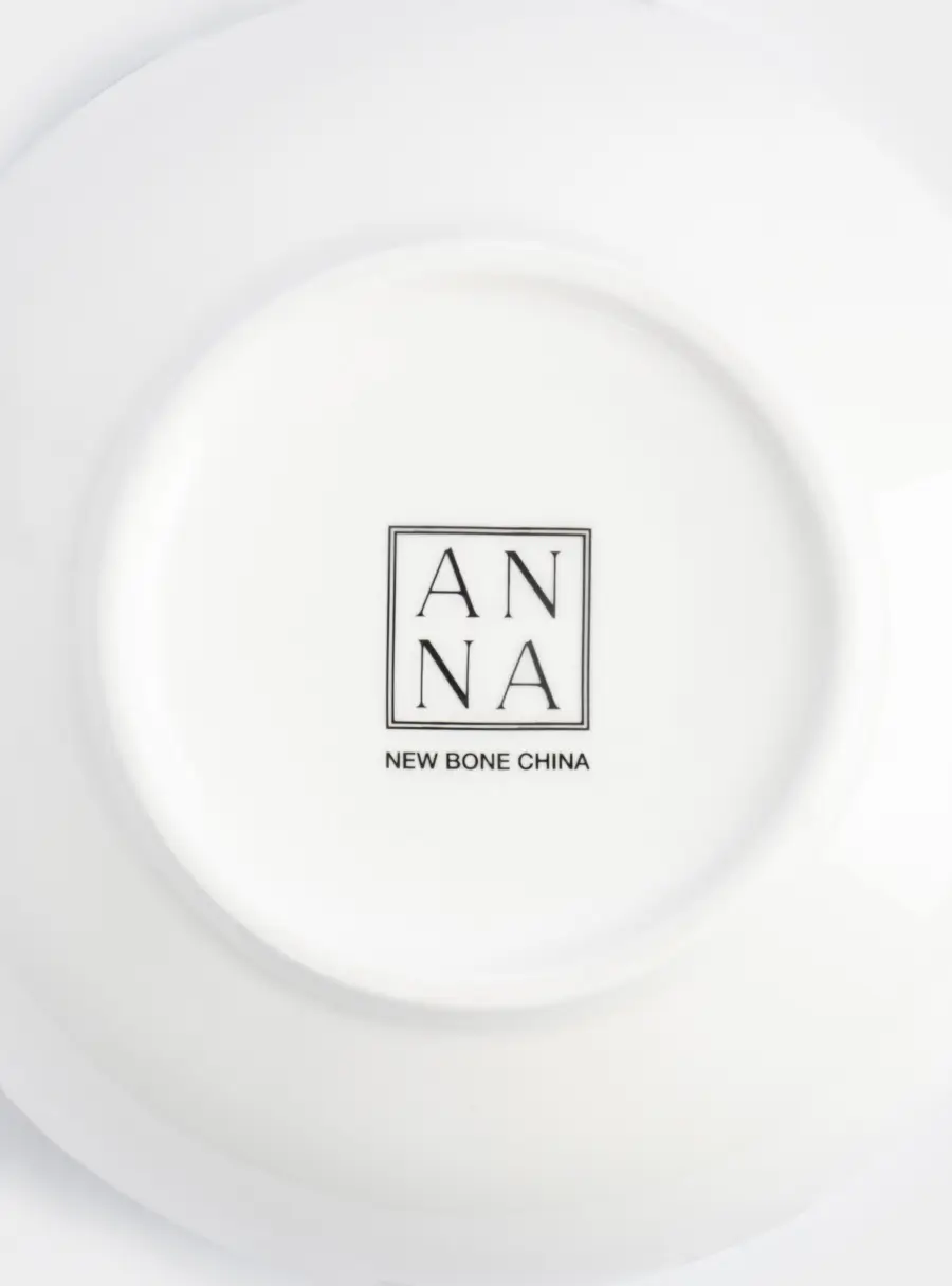 Пиала, 14x7 см, фарфор N, бело-золотистая, Домики и ели, Townlet, image-5