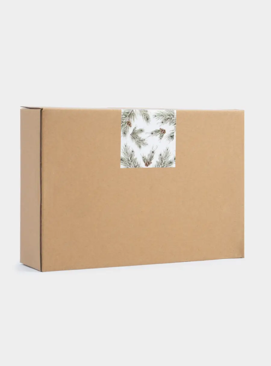 Блюдо, 23х15 см, керамика, зеленое, Шишки на еловой ветке, Fir branch, image-6