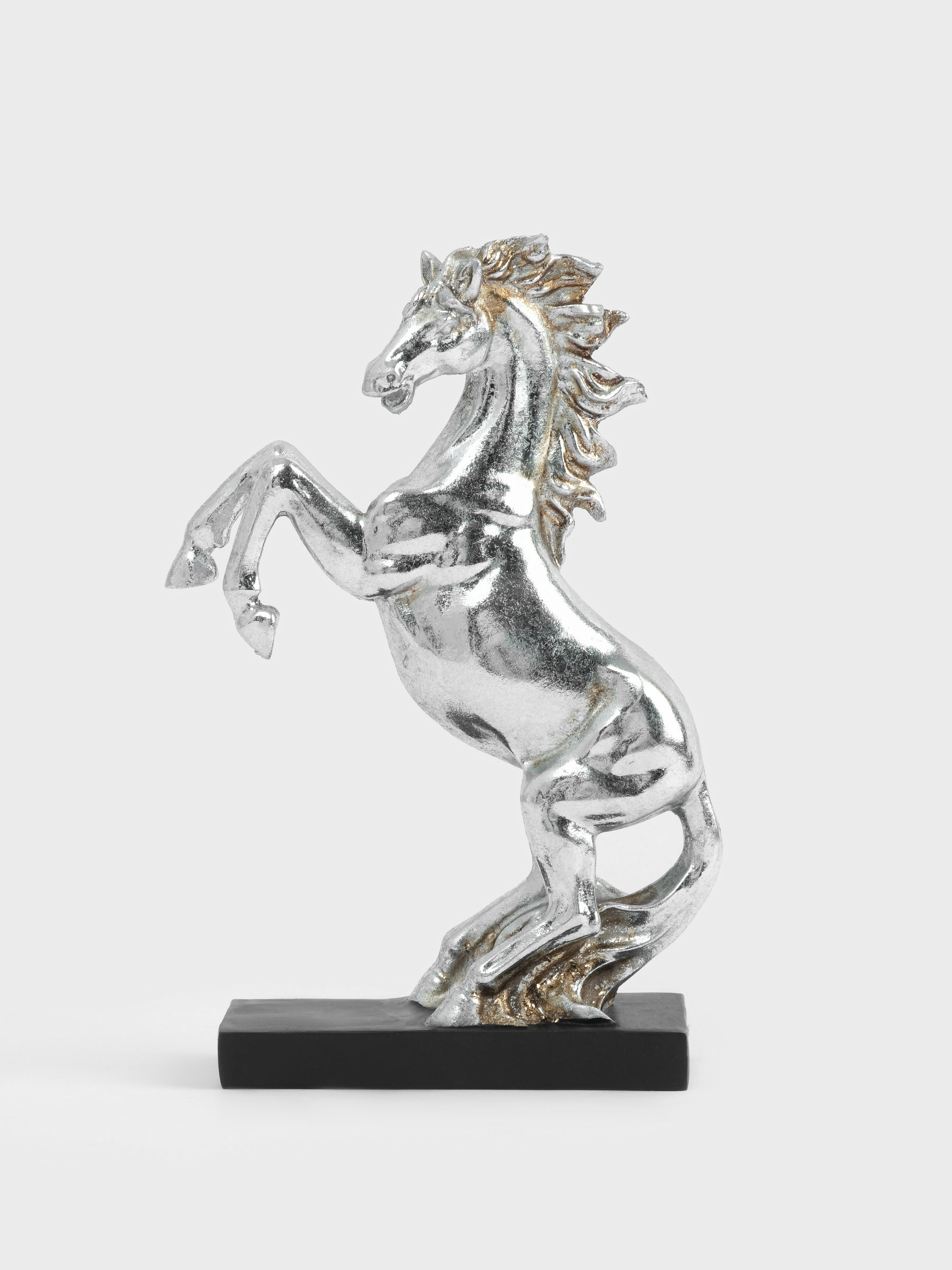 Статуэтка, 15 см, полирезин, серебристая, Конь на дыбах, Horse, image-5