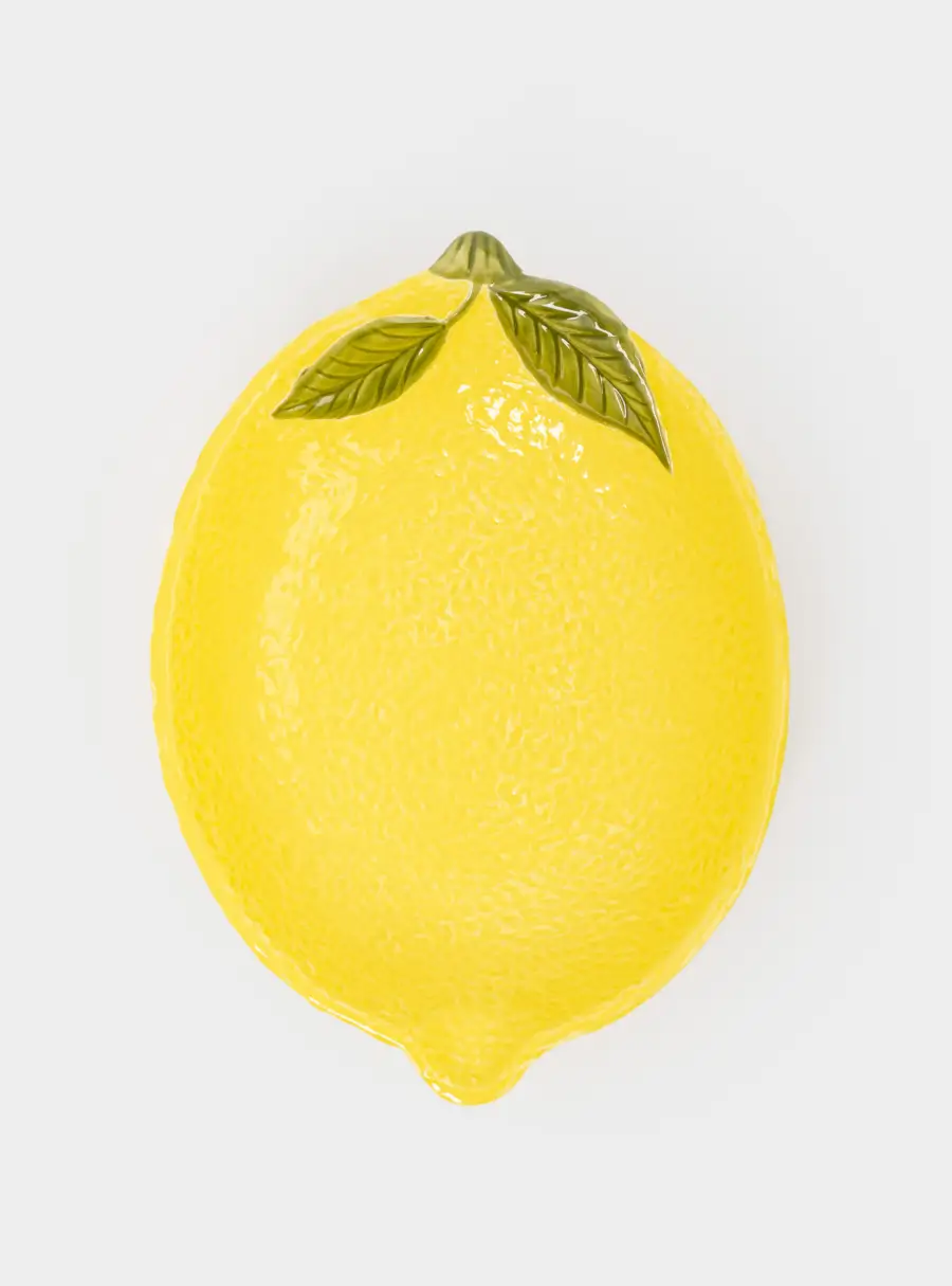 Салатник, 22х16х4 см, 480 мл, фарфор P, желтый, Лимон, Lemon, image-4