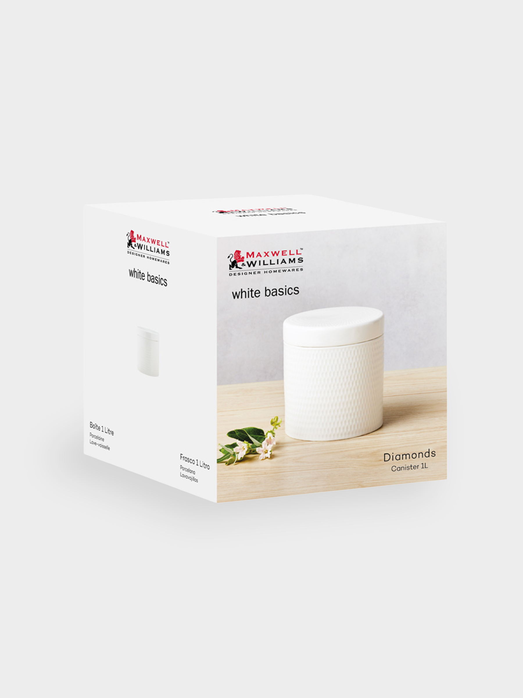 Банка для сыпучих продуктов, 1,0 л, 13,5 см, Даймонд, image-2