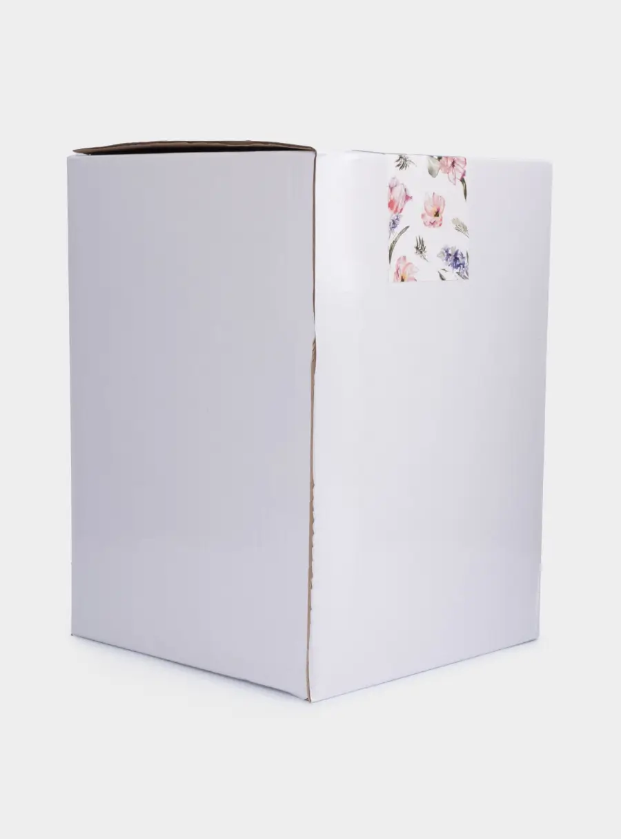 Ваза для цветов, 19 см, керамика, молочная, Розовые тюльпаны, Tulip, image-7