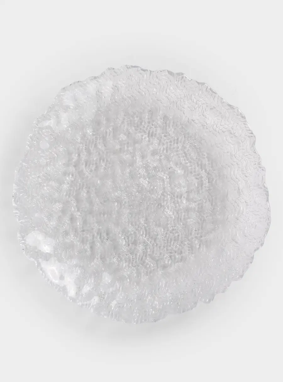 Блюдо, 33х3 см, стекло Р, Ripples