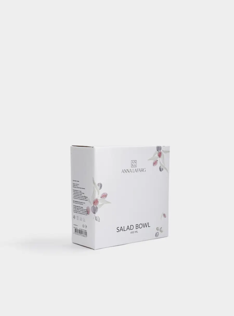 Салатник, 16х6 см, 450 мл, керамика, белый, Сливы, Plum Orchard, image-6