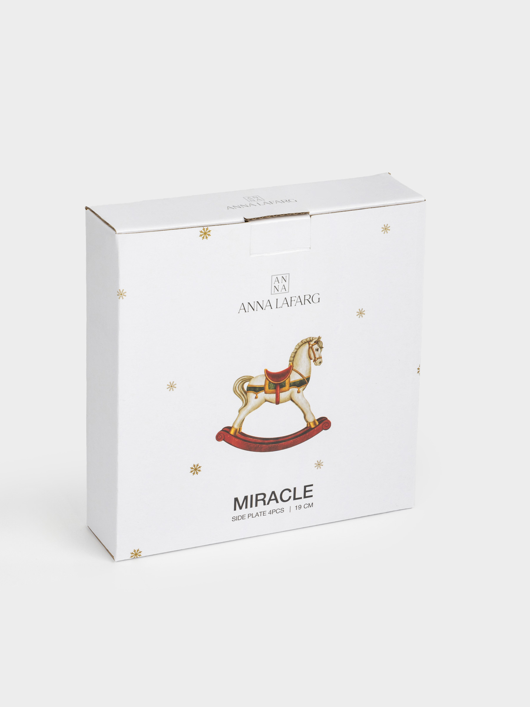 Тарелка закусочная, 4 шт, 19 см, фарфор N, белая, Лошадка, Miracle, image-5
