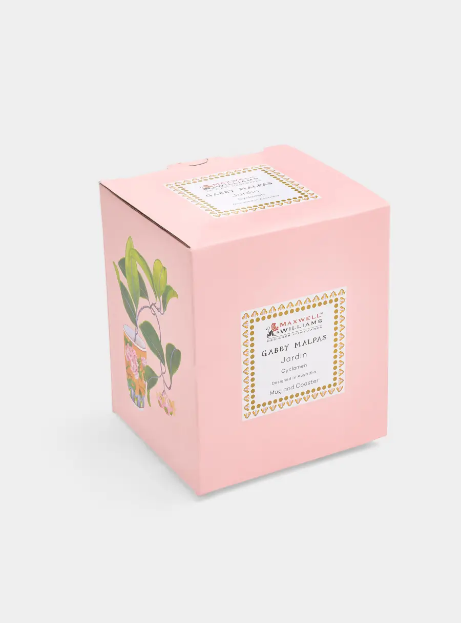 Кружка, 300 мл, с подставкой, Цикламен, image-8