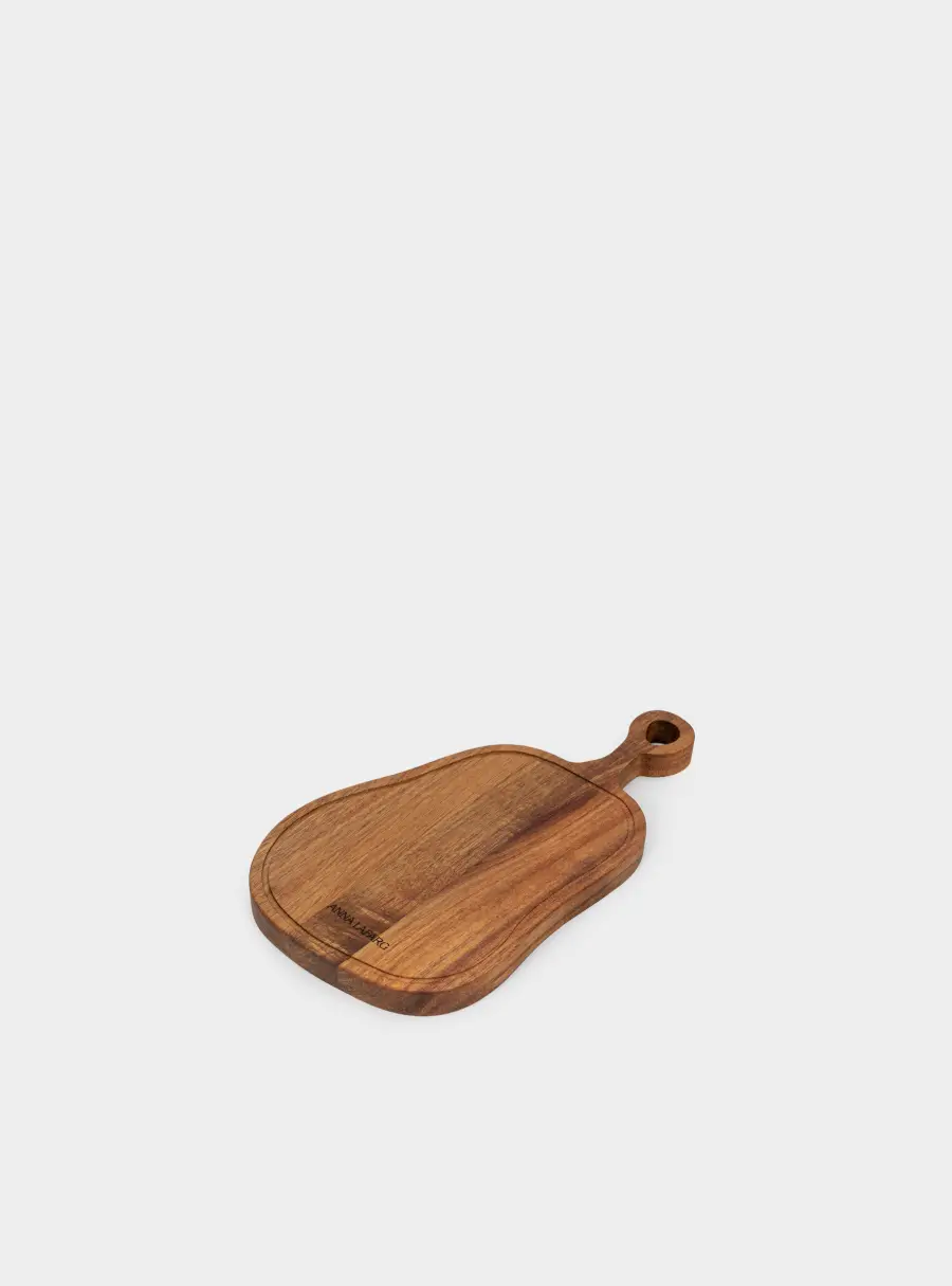 Доска разделочная, 25х14 см, с ручкой, дерево, фигурная, Timber ,image-1