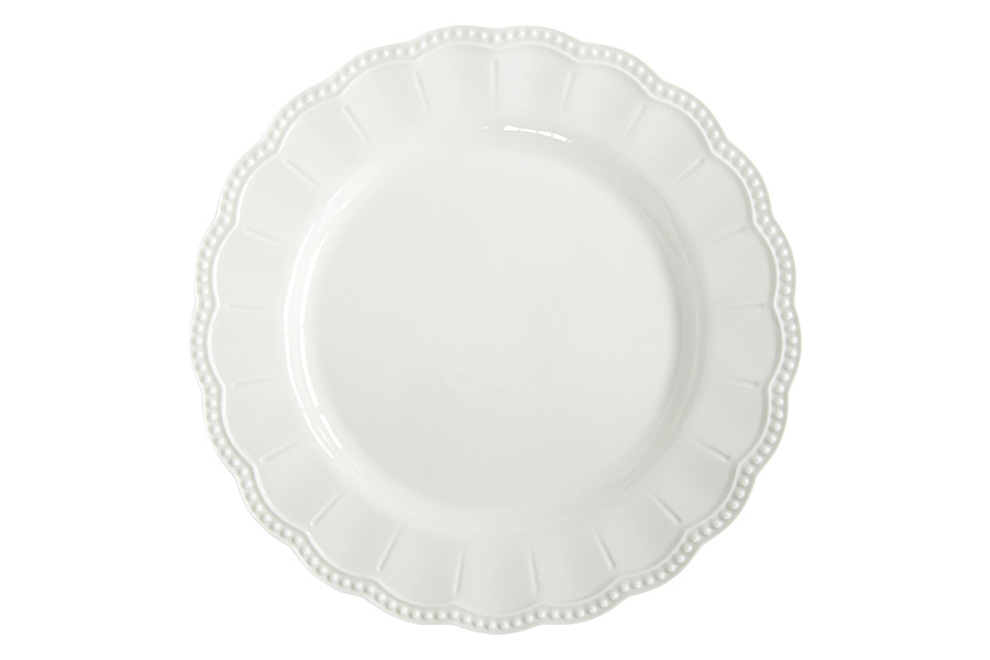 Тарелка обеденная Elite, белая, 26 см
