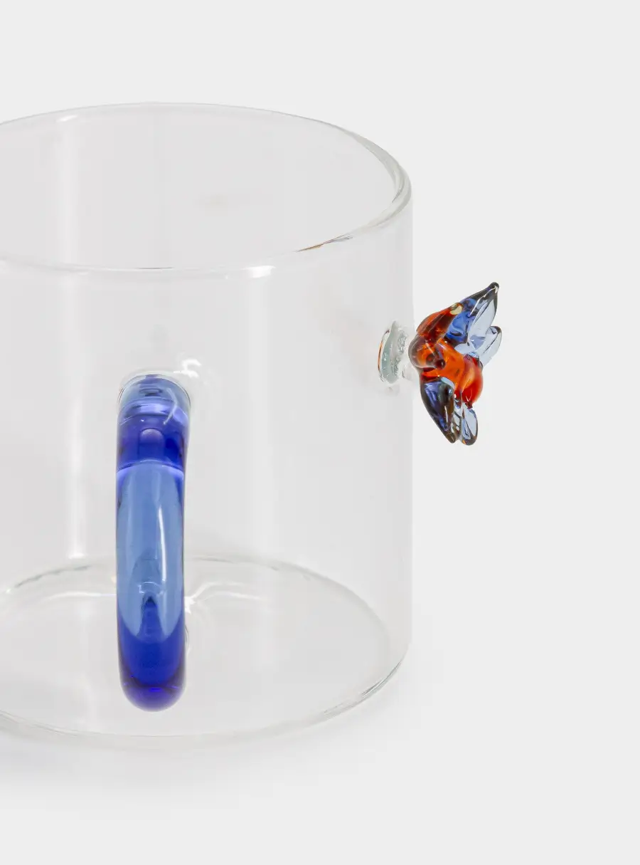 Кружка кофейная, 130 мл, 2 шт, стекло Б, Бабочки, Monterey, image-6