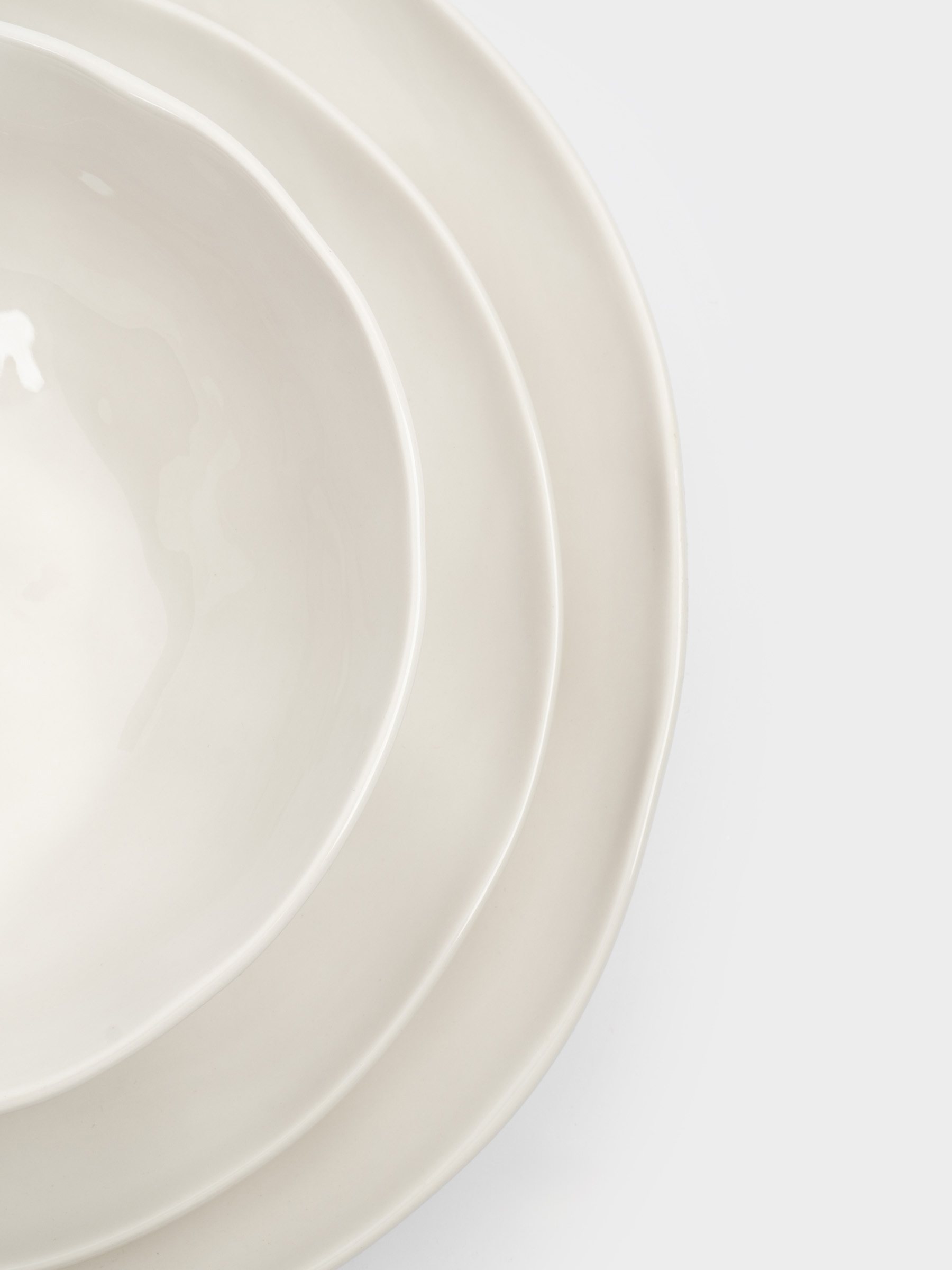 Сервиз обеденный, 6 перс, 18 пр, фарфор P, белый, Мятый эффект, Barkhan, image-5