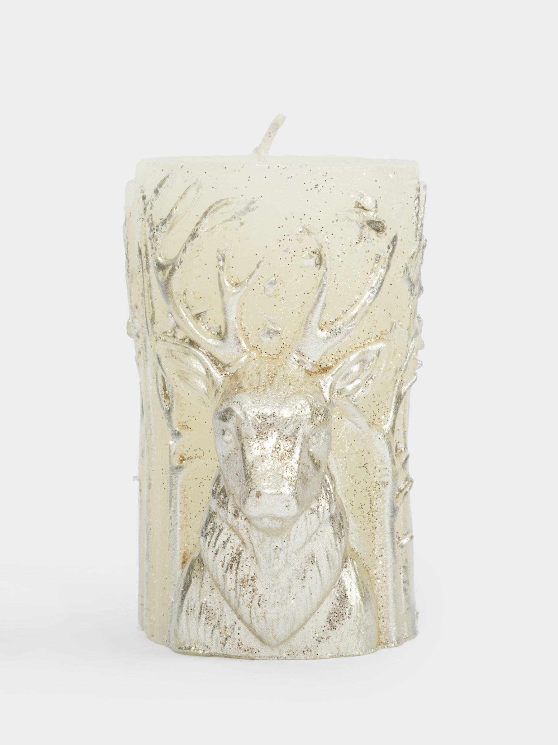 Свеча, 9 см, молочная, Олень, Deer, image-0