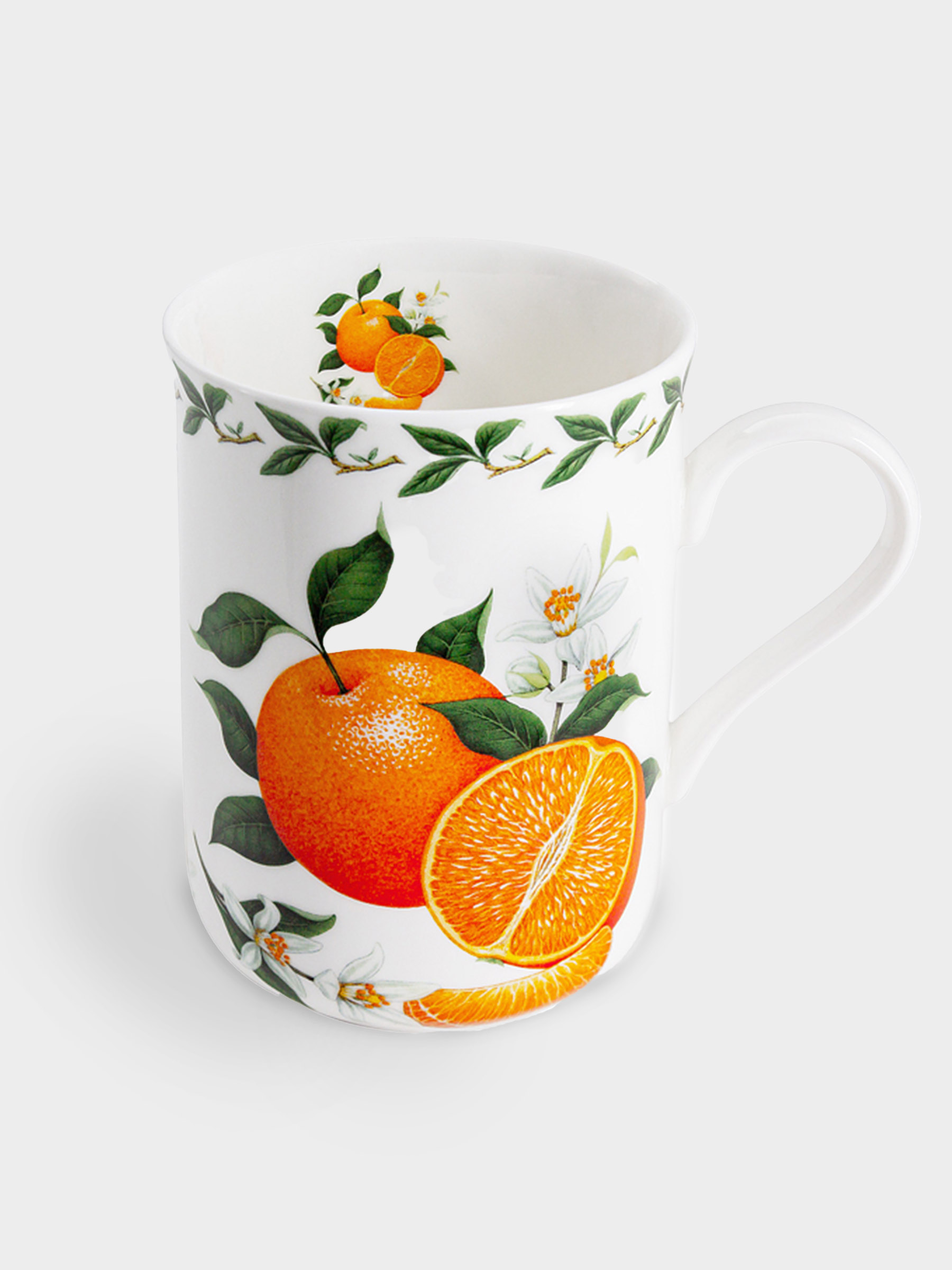Кружка, 300 мл, фарфор F, белая, Апельсин, Orchard Fruits, image-0