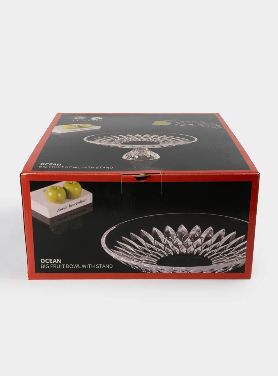 Ваза для фруктов, 29х15 см, на ножке, стекло Р, Ocean, image-6