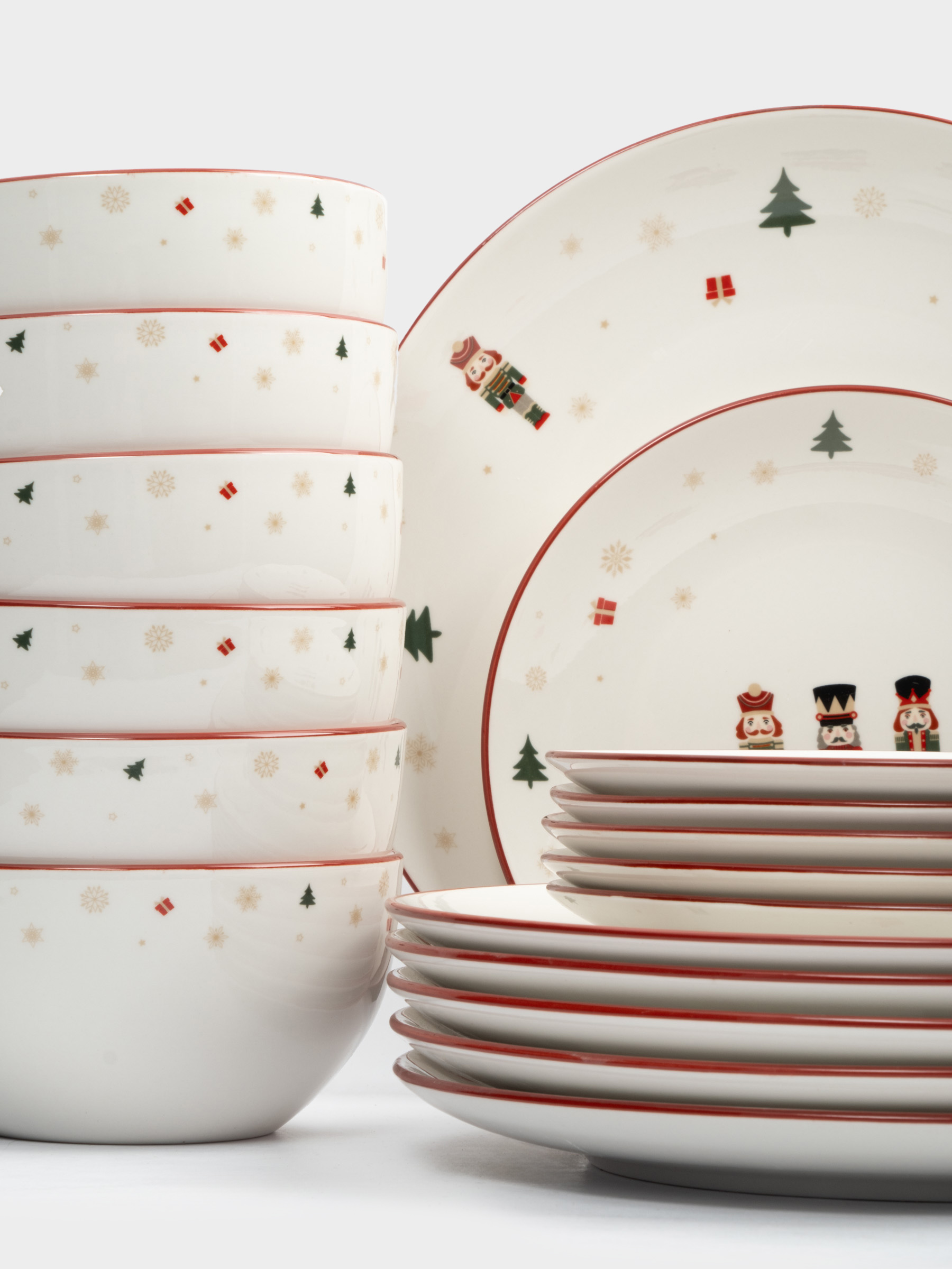Сервиз обеденный, 6 перс, 18 пр, фарфор P, белый, Щелкунчики, Nutcracker, image-2