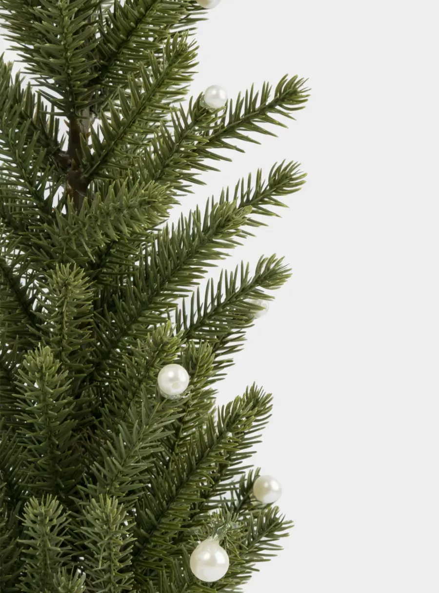Ель искусственная, 40 см, полиэтилен, Жемчуг, New year, image-2