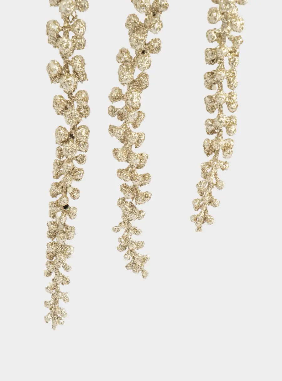 Ветка декоративная, 55 см, пластик/металл, Амарант, Interior gold, image-1