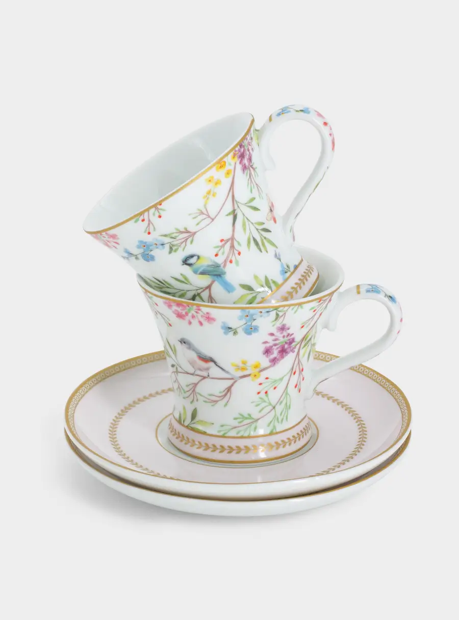 Набор чайный, 2 перс, 4 пр, Пение птиц ,image-1