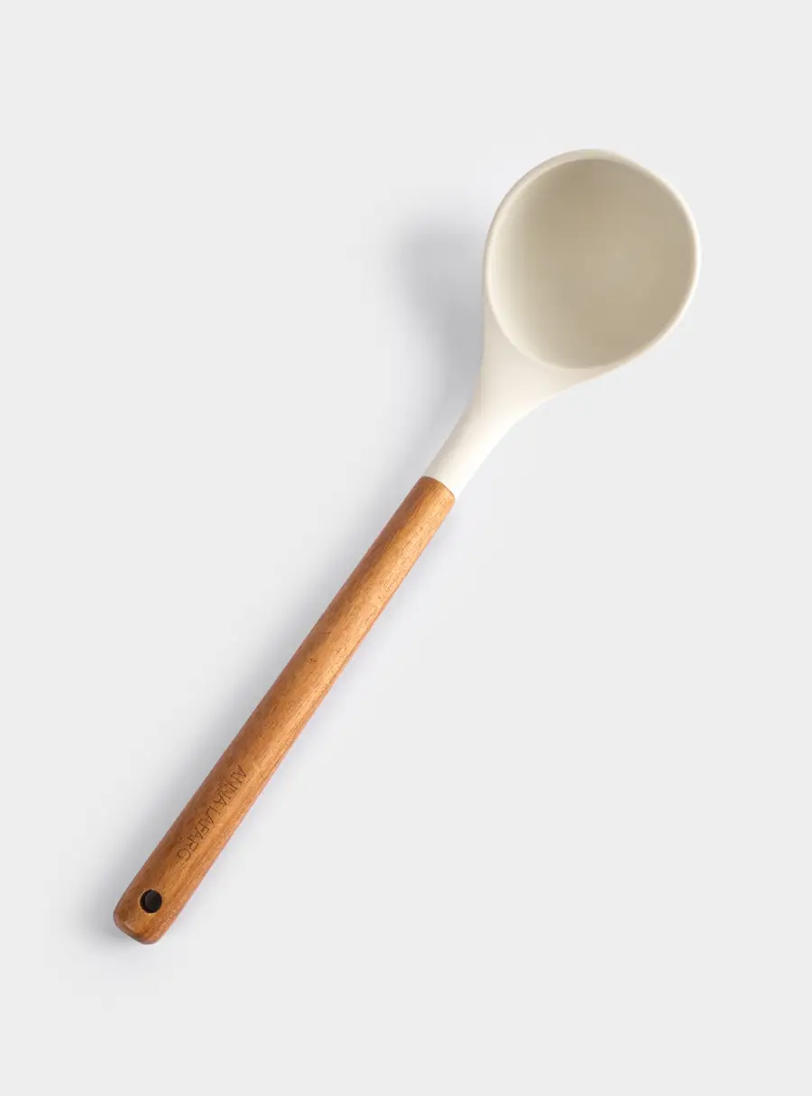 Половник, 31 см, силикон/дерево, молочный, Wenge, image-5