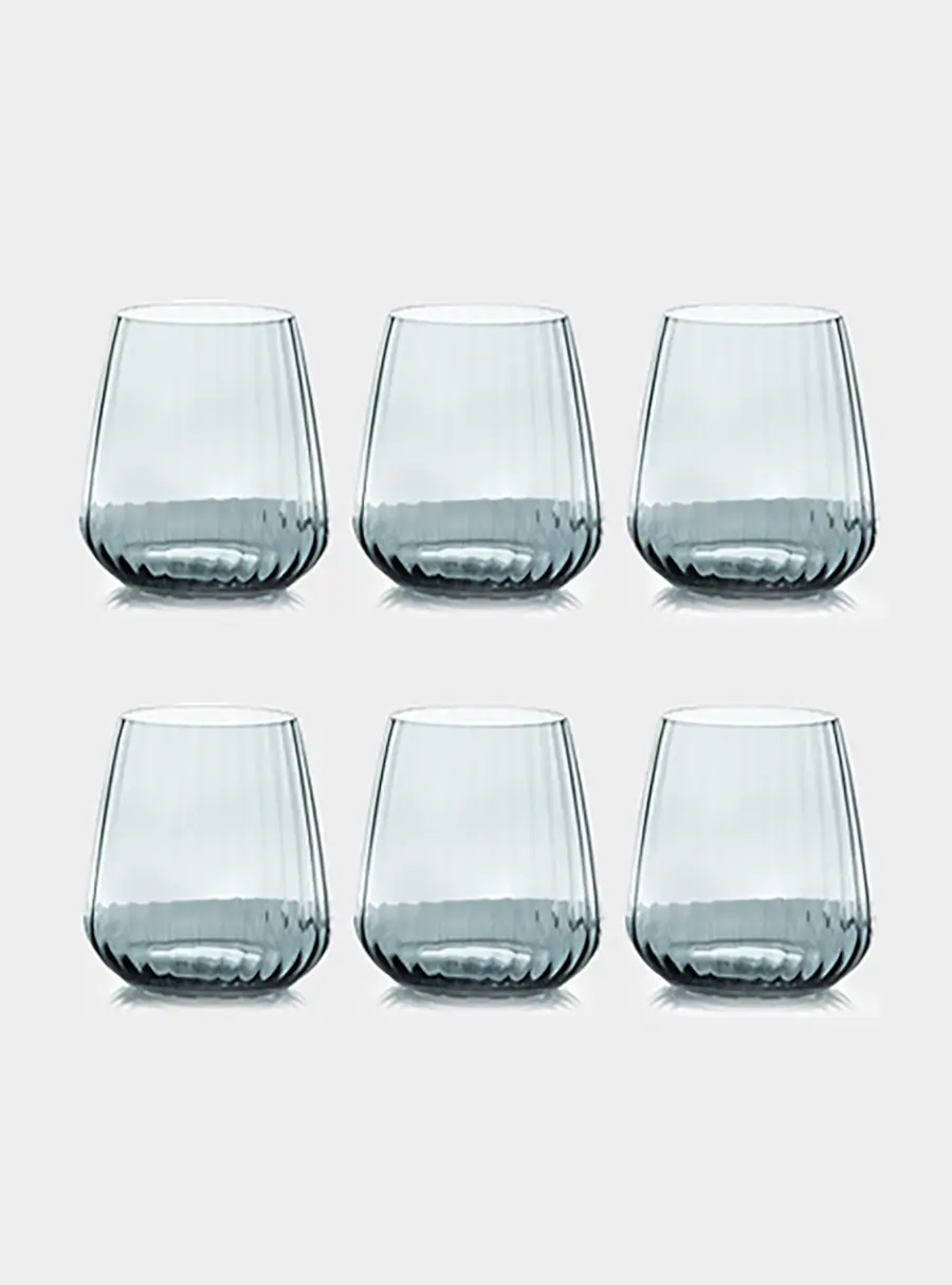 Набор стаканов для виски, 6 пр, 450 мл, Opium, дымчатые ,image-0