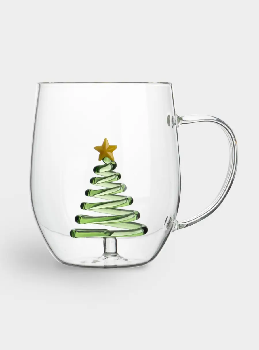 Кружка, 540 мл, стекло Б, Елка, New year ,image-1