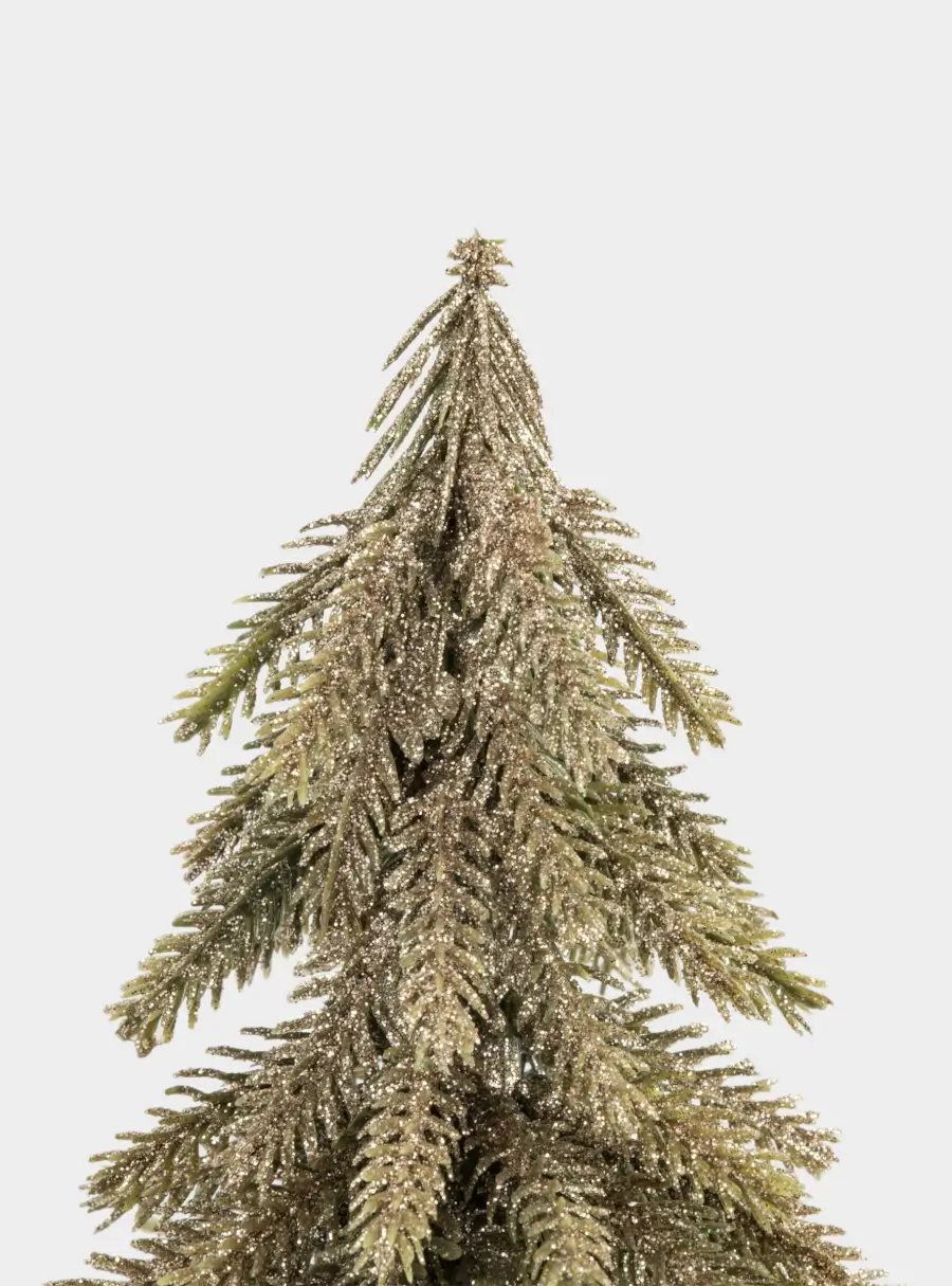 Ель искусственная, 20 см, полиэтилен, шампань, New year ,image-1