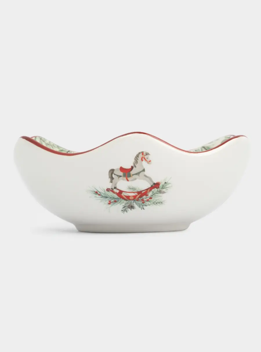 Салатник, 16х6 см, 420 мл, керамика, красный, Лошадка, Festival ,image-1