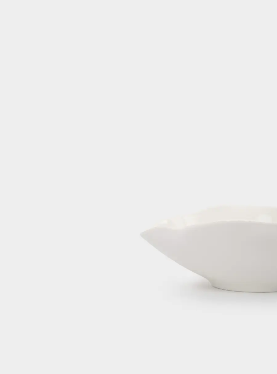 Салатник, 22х18х7 см, 500 мл, фарфор P, белый, Волнистый край, White ocean, image-5