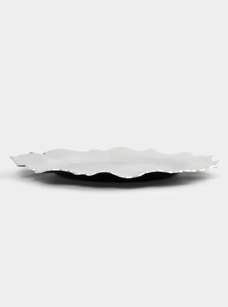 Тарелка подстановочная, 33 см, пластик, серебристая, Iceberg ,image-2