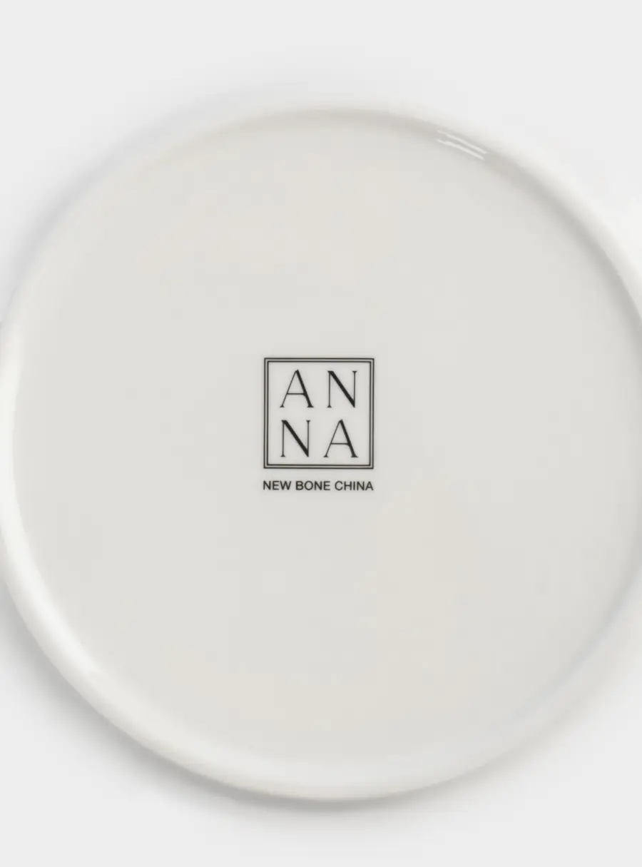 Тарелка закусочная, 19 см, 4 шт, фарфор N, бело-золотистая, Домики и ели, Townlet, image-7