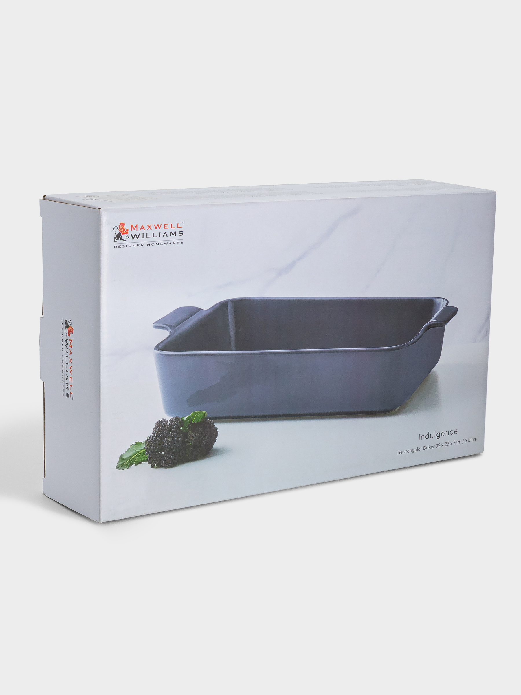 Форма для запекания, 32х22 см, фарфор P, прямоугольная, синяя, Indulgence, image-5