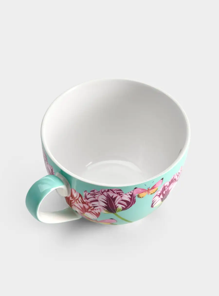 Пара чайная, 400 мл, 1 перс., 2 пред, фарфор P, Тюльпаны, image-2