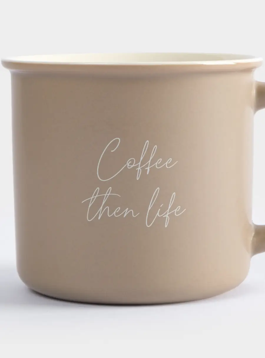 Кружка, 400 мл, керамика, бежевая, Retro, image-6