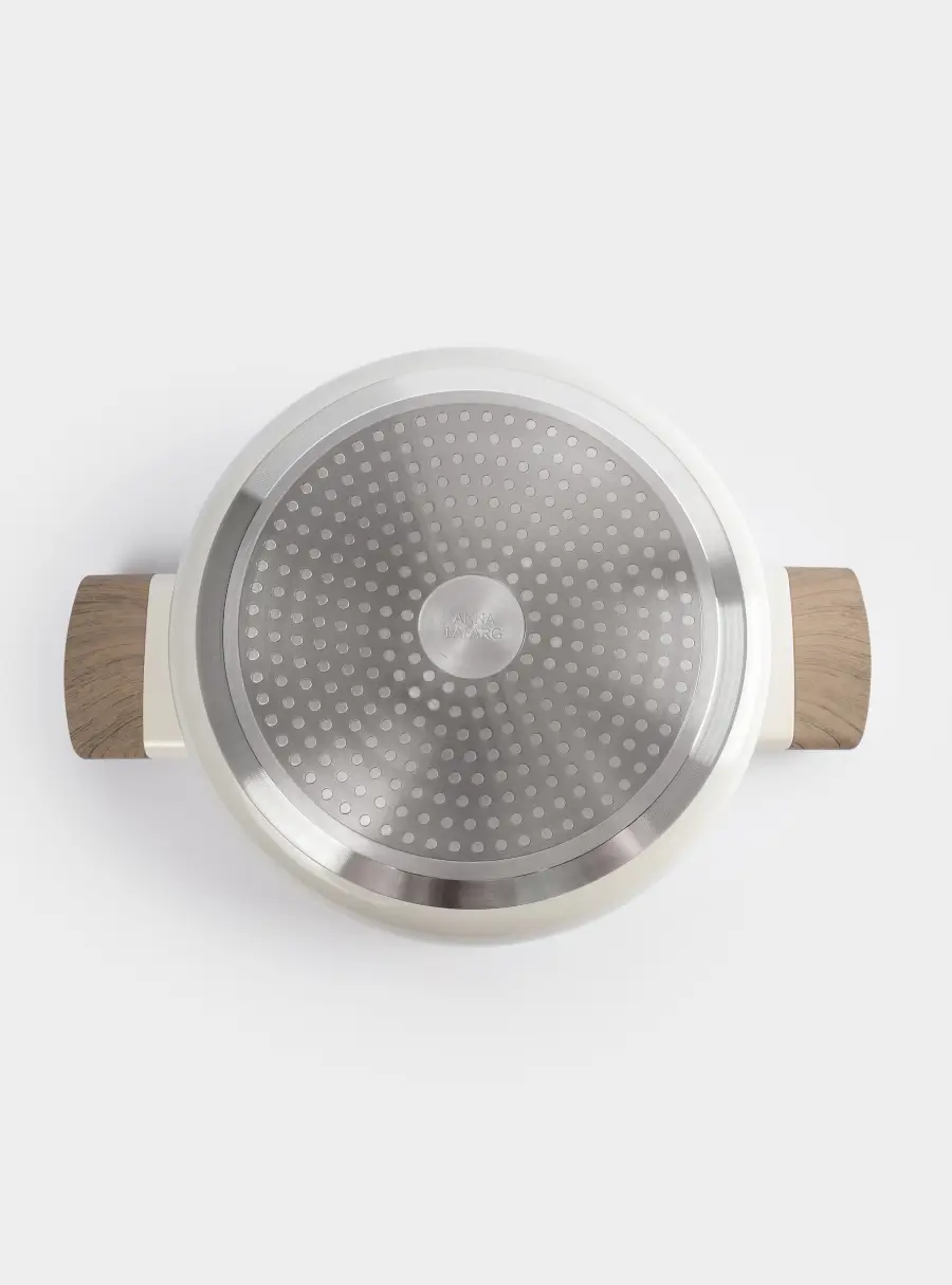 Кастрюля, 24 см, 4,1 л, с крышкой, с покрытием, алюминий, молочная, Palisander, image-4