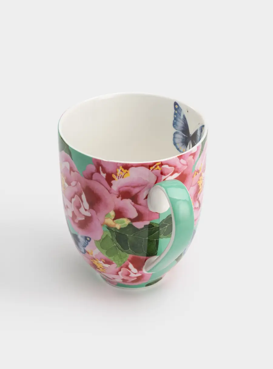 Кружка, 400 мл, с подставкой, Камелии ,image-3