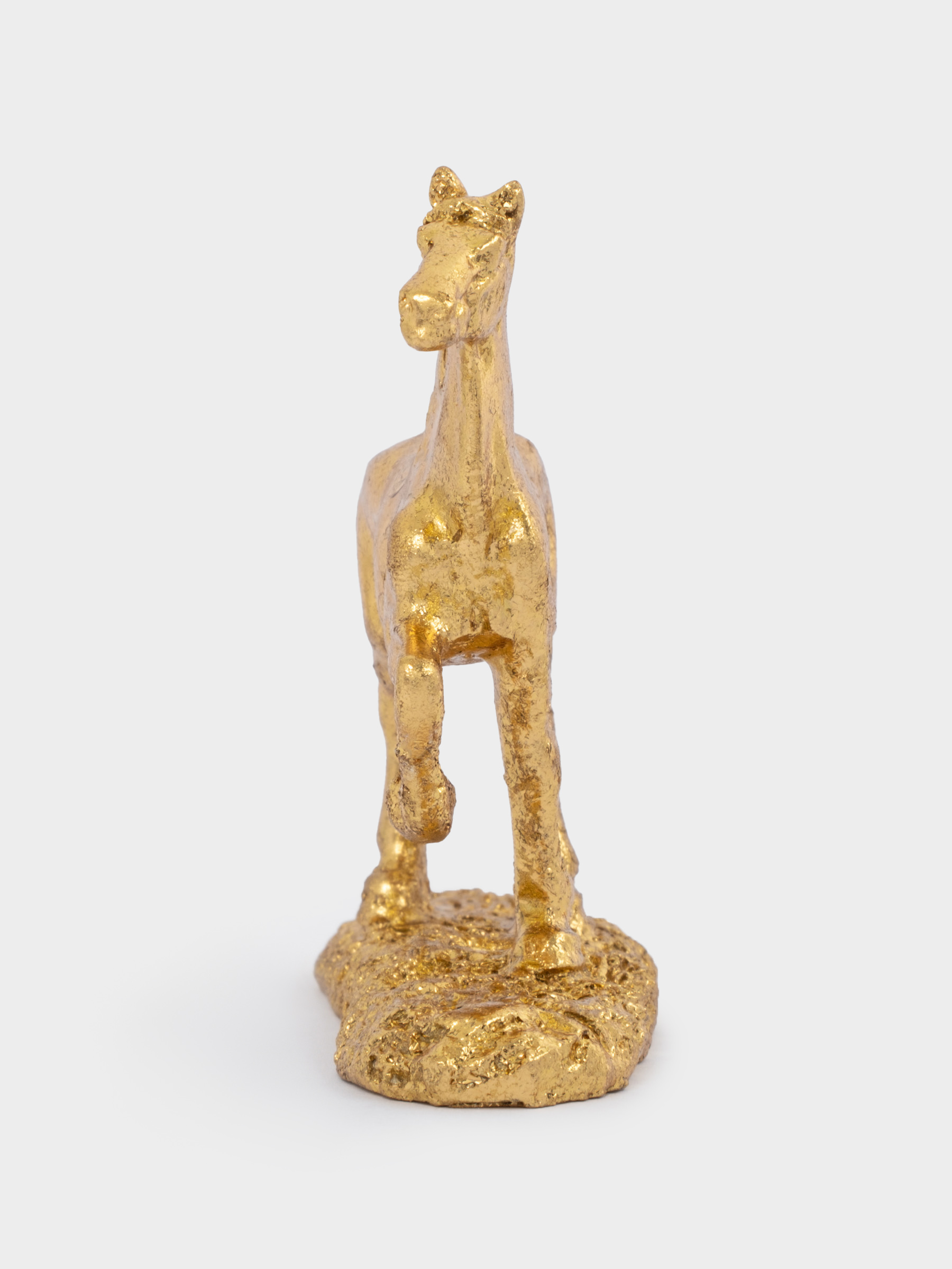 Статуэтка, 9 см, полирезин, золотистая, Лошадь, Horse, image-3
